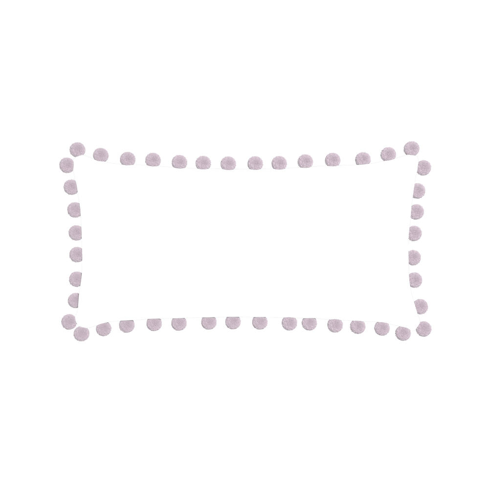 Midi-lumbar gemma pear custom pillow with l on white background