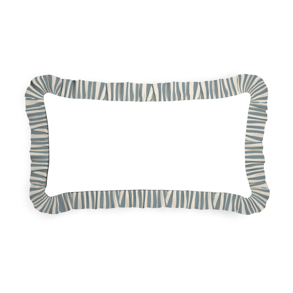 Midi-lumbar matilda custom pillow with l on white background