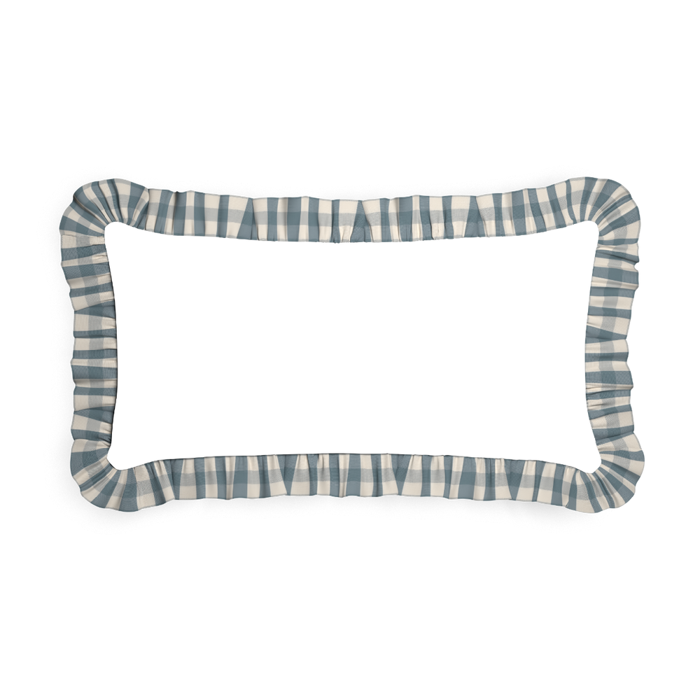 Midi-lumbar matilda custom pillow with m on white background