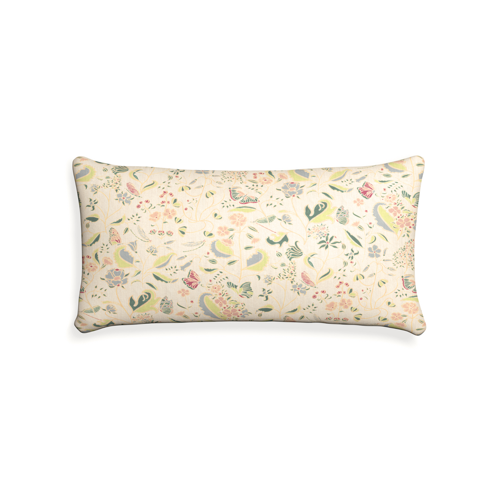 Midi-lumbar gemma pear custom pillow with n on white background