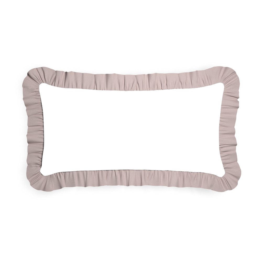 Midi-lumbar gemma pear custom pillow with o on white background