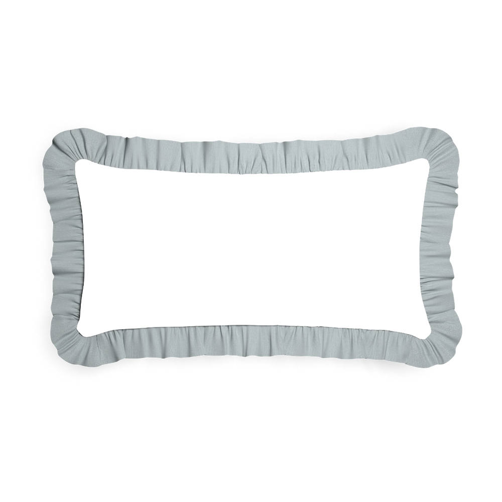 Midi-lumbar gemma pear custom pillow with s on white background