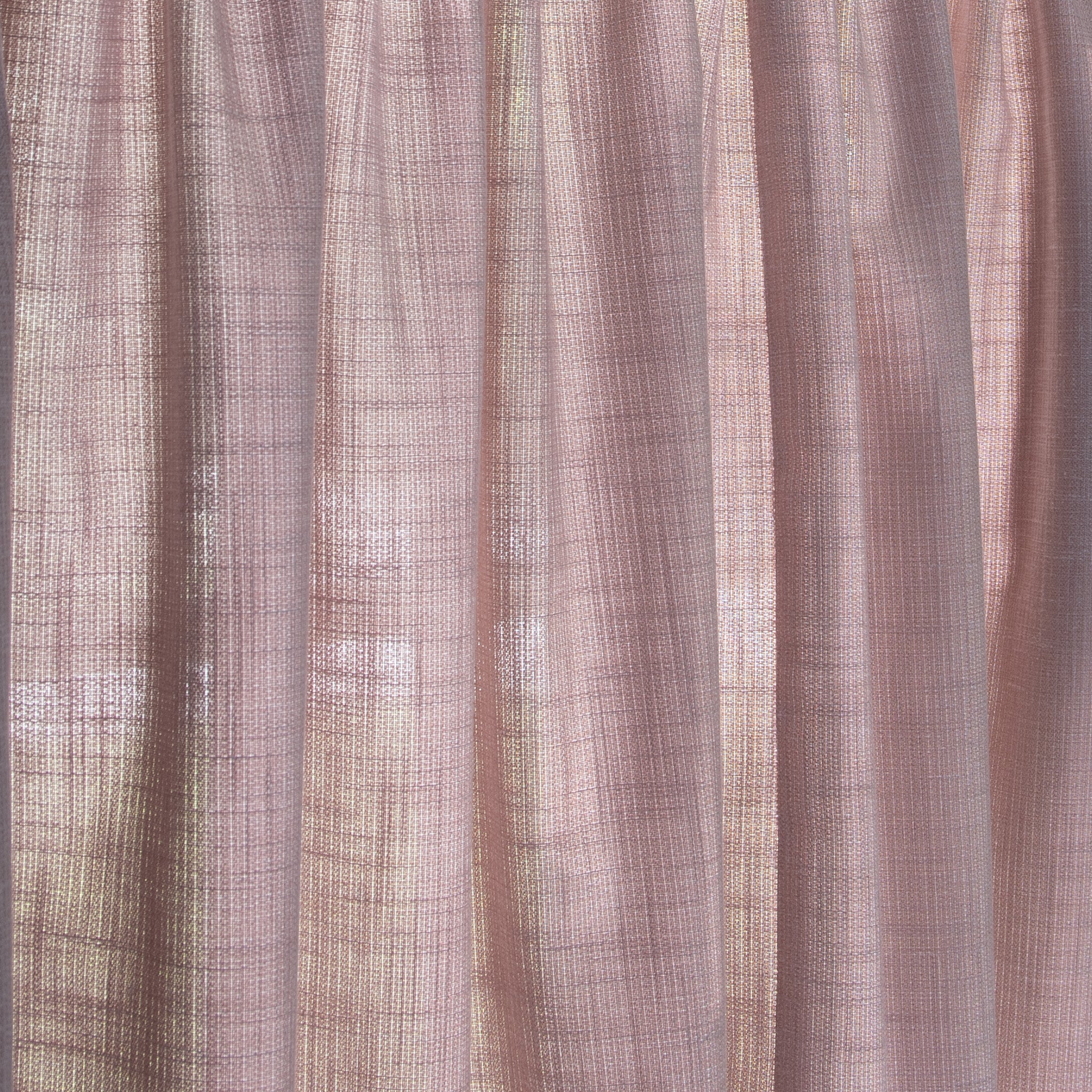 close up of pink cotton curtain