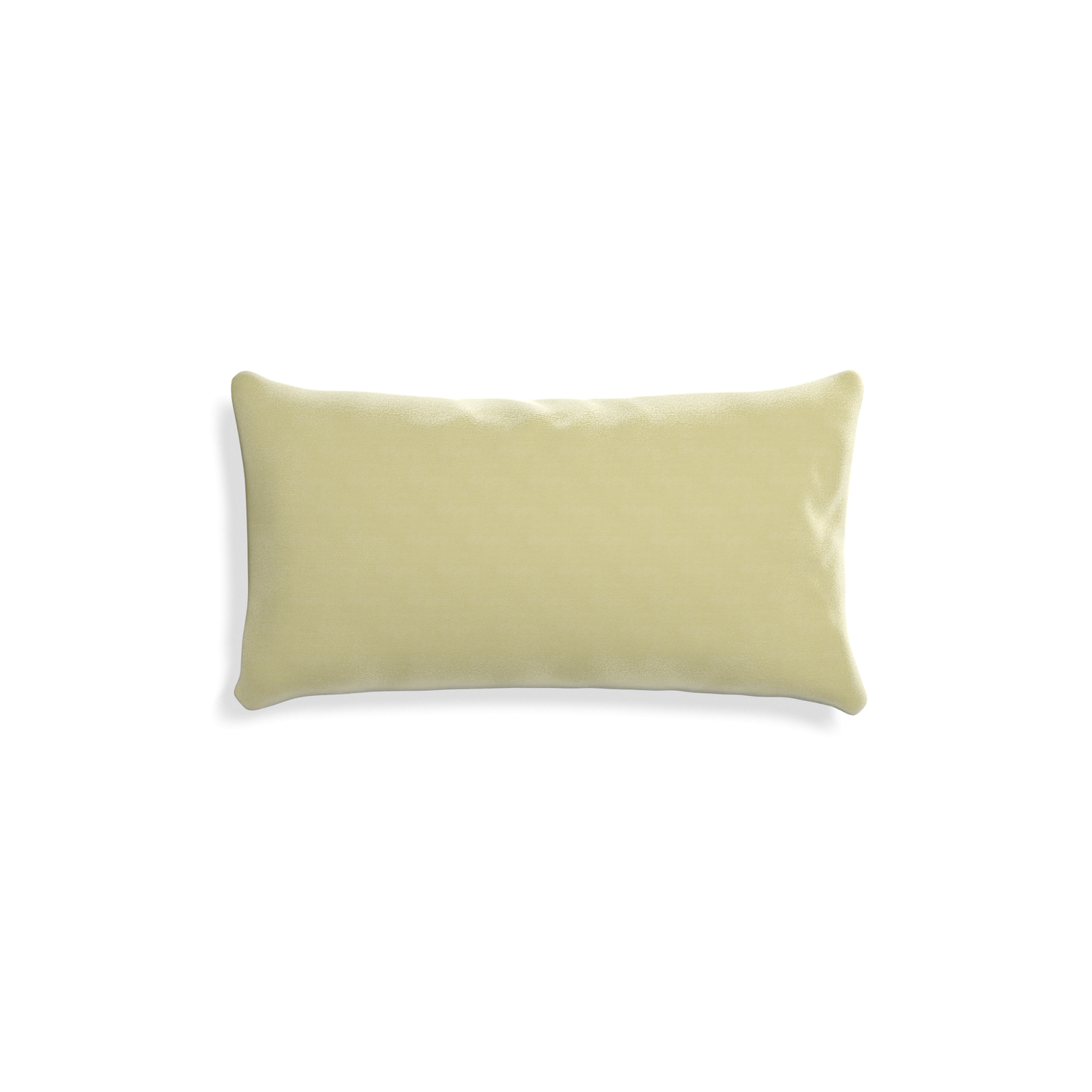 rectangle light green velvet pillow