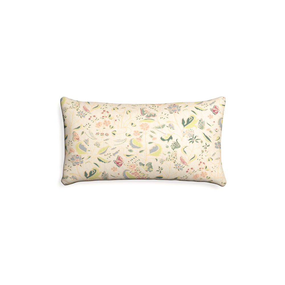 Petite-lumbar gemma pear custom pillow with n on white background
