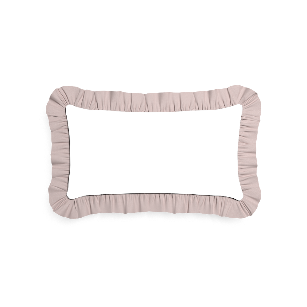 Petite-lumbar gemma pear custom pillow with o on white background