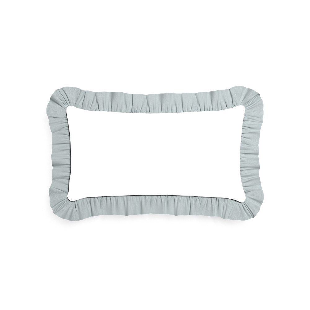 Petite-lumbar gemma pear custom pillow with s on white background