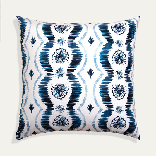 Blue Ikat Pattern Customed Pillow