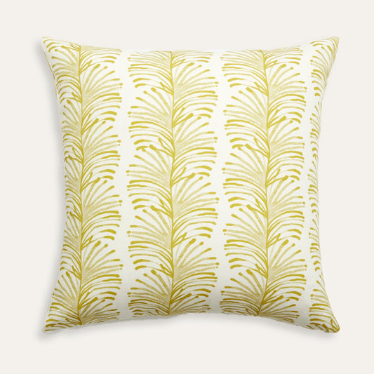 Yellow Stripe Chartreuse Printed Pillow