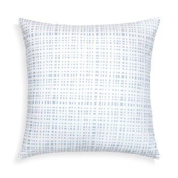 Sky Blue Gingham Printed Pillow