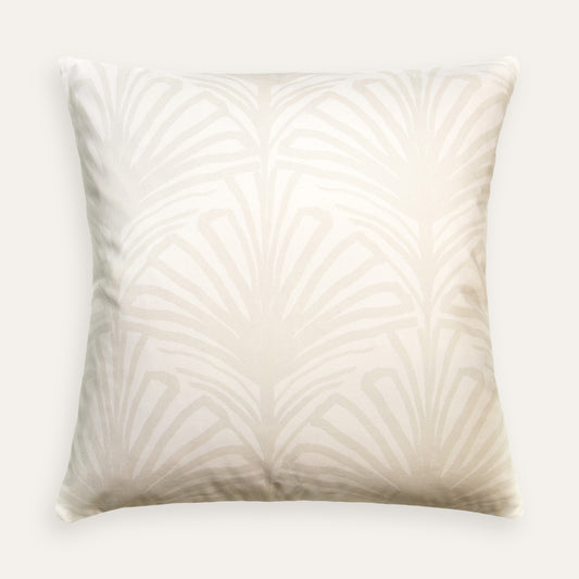 Beige Palm Printed Pillow