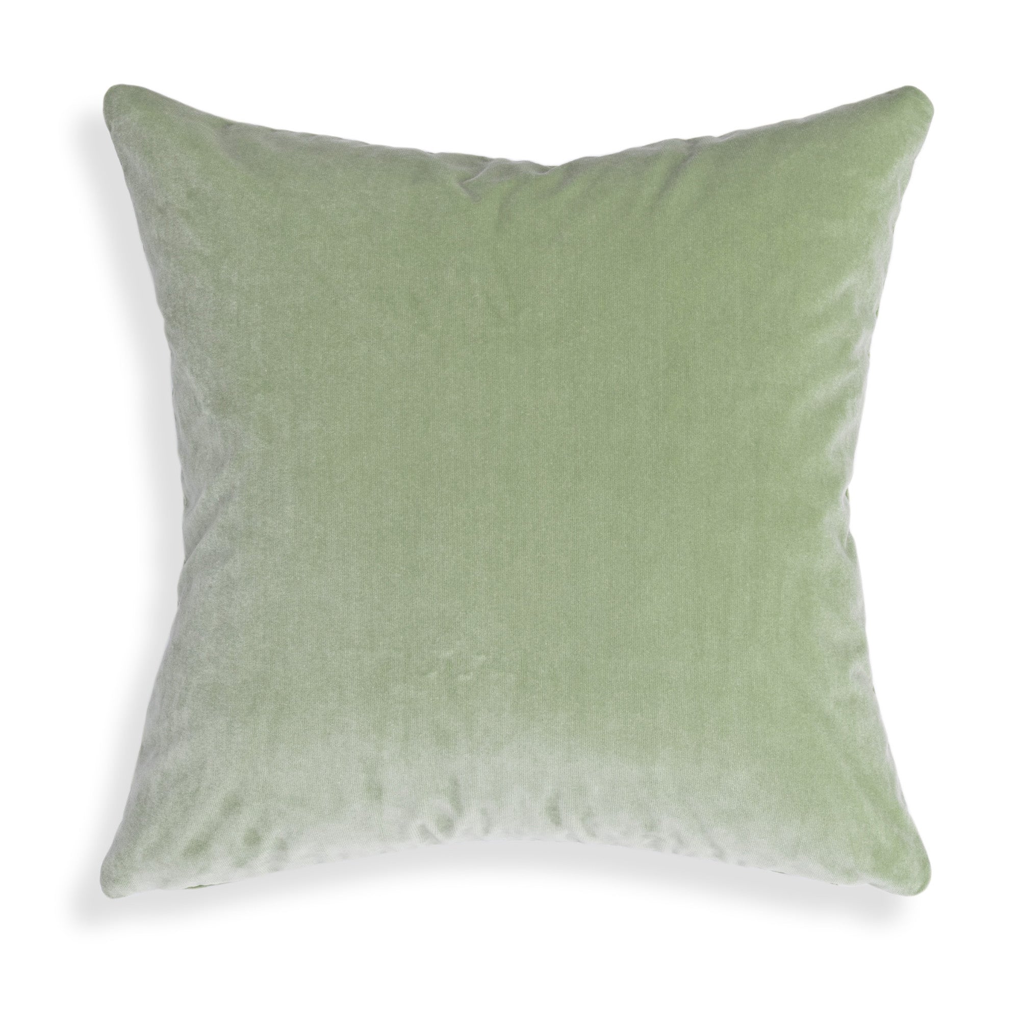 Laurel Velvet soft mid-tone green velvet pillow by Pepper Home, perfect for custom interiors with timeless appeal.