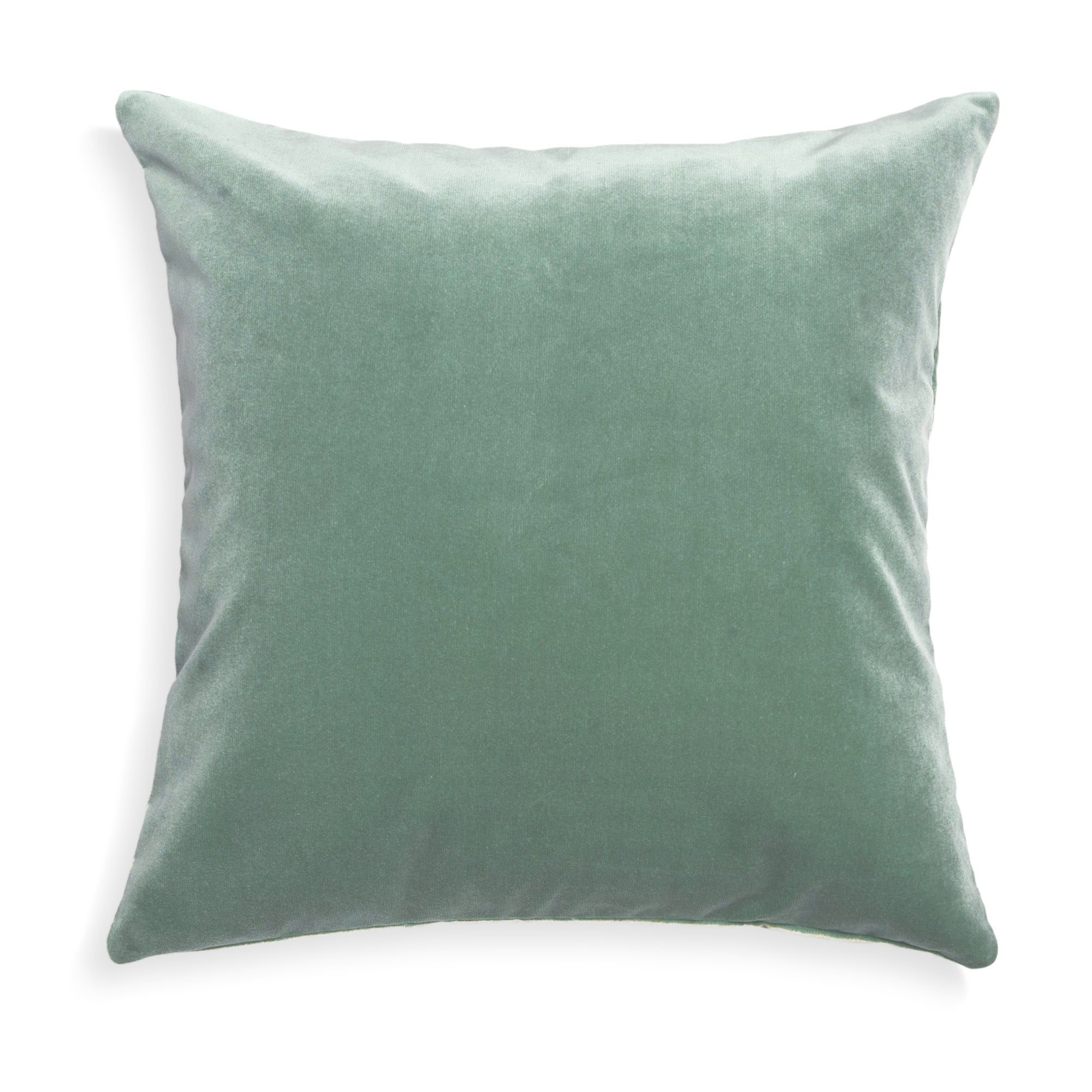 Blue Green Velvet Pillow