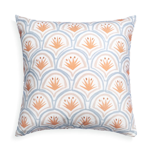 Art Deco Palm Pattern Printed Pillow