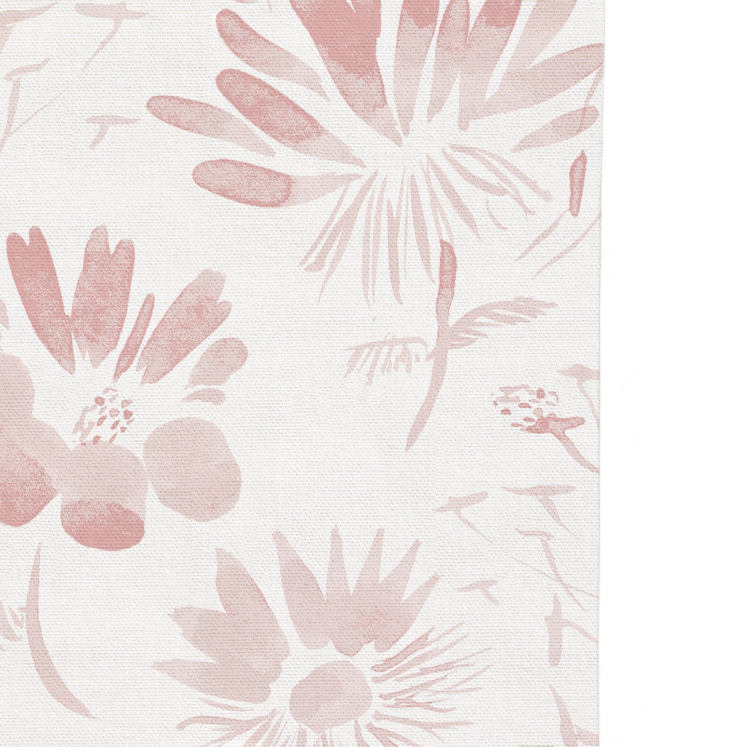 pink floral curtain
