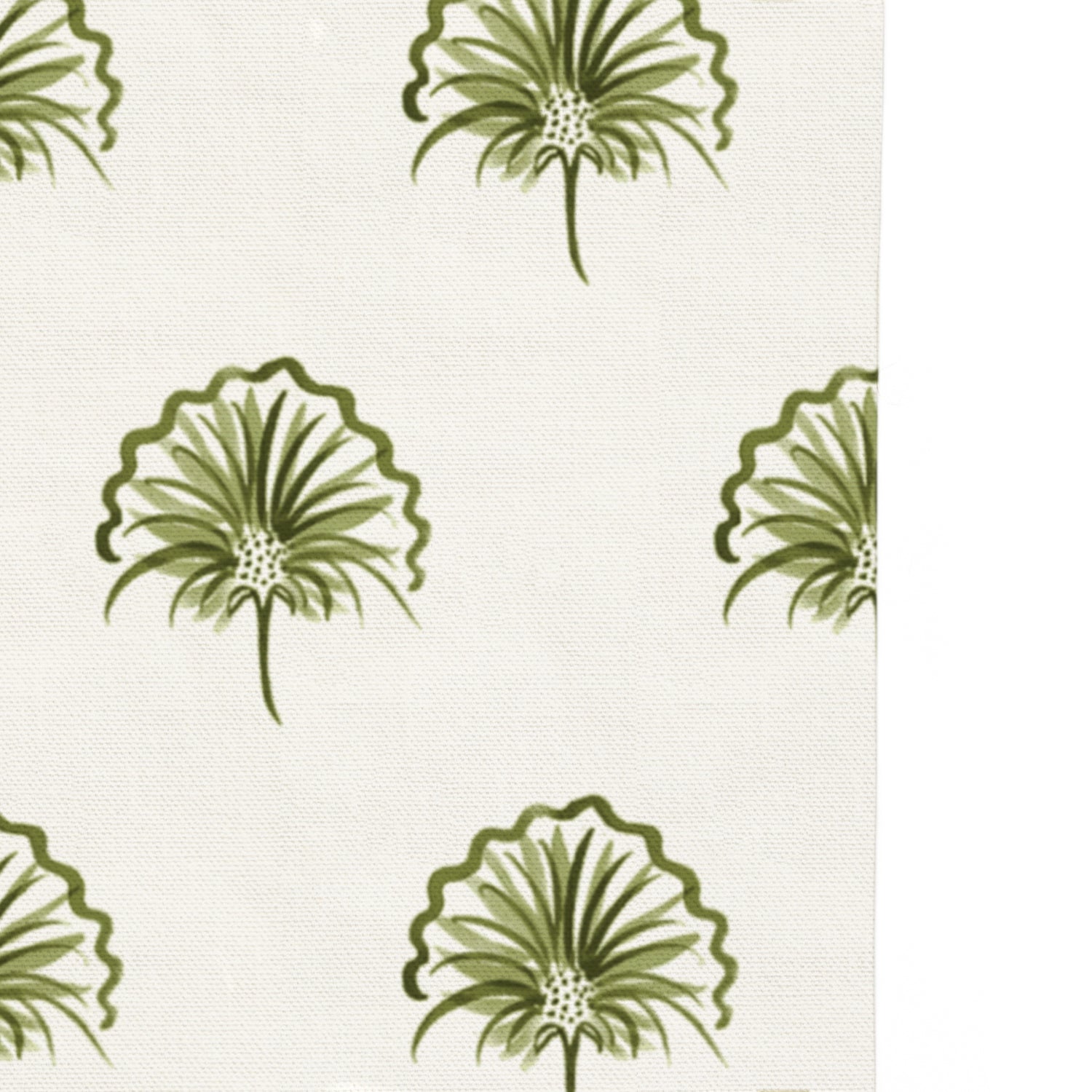 green floral curtain