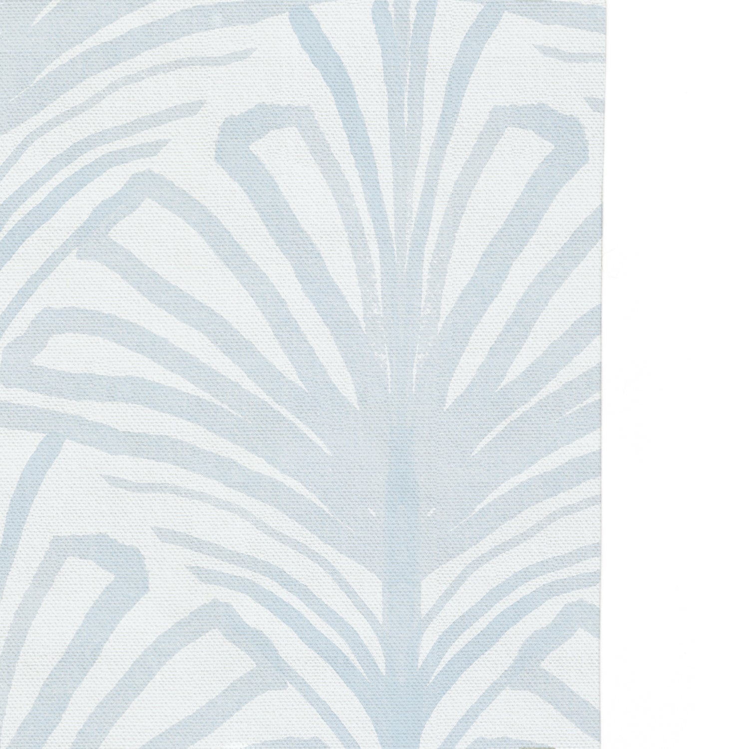 blue palm curtain