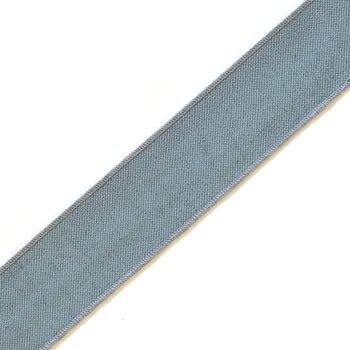 Harbor textured band trim in soft blue adds a custom, modern minimalist touch to Pepper Home curtains.