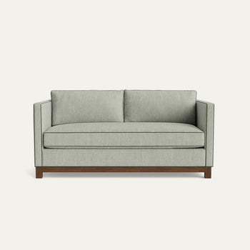 FEATURED: Shown in 72" / Tobacco Legs / Fern Velvet Welt