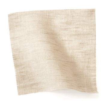 sheer natural brown colored fabric swatch