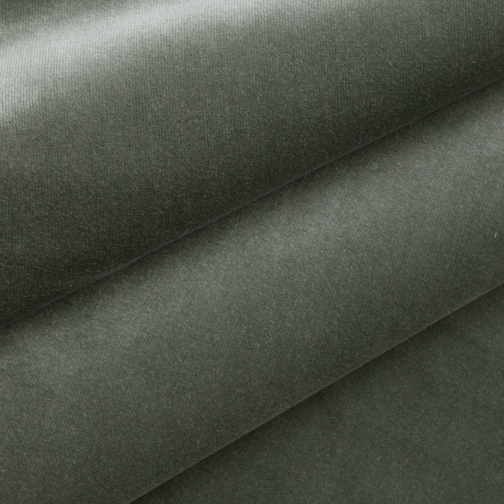 Fern Green Velvet Fabric Close-Up