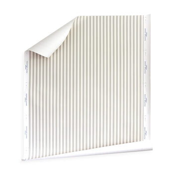 Louisa Sage custom fabric by Pepper Home with soft muted green stripes, perfect for made-to-order curtains or layering.