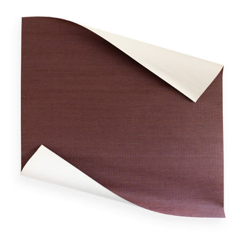 Maroon grasscloth wallpaper with rich texture and deep hue for an elegant, bold backdrop by Pepper Home.