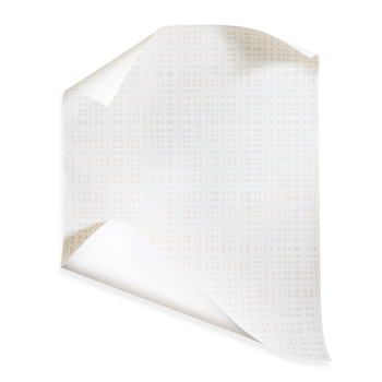 Ginger Rose fabric swatch with modern gingham pattern in pastel colors, perfect for custom Pepper Home curtains.