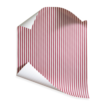 Louisa Cranberry fabric with deep red woven stripes, perfect for custom curtains and elegant home accents.