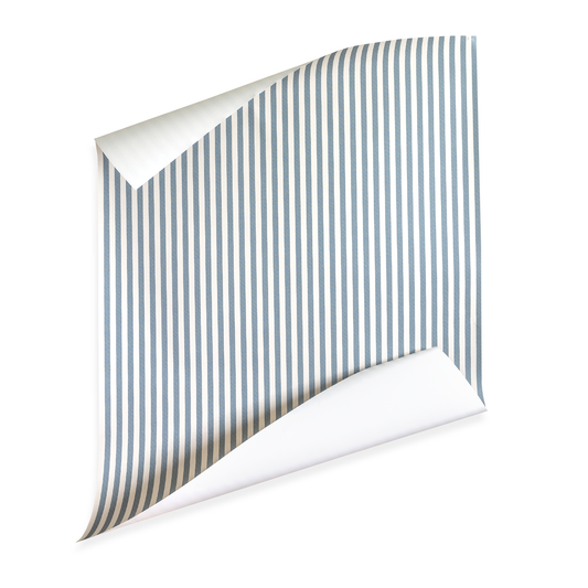 Louisa Harbor showcases a crisp, deep blue stripe pattern, perfect for custom Pepper Home curtains.