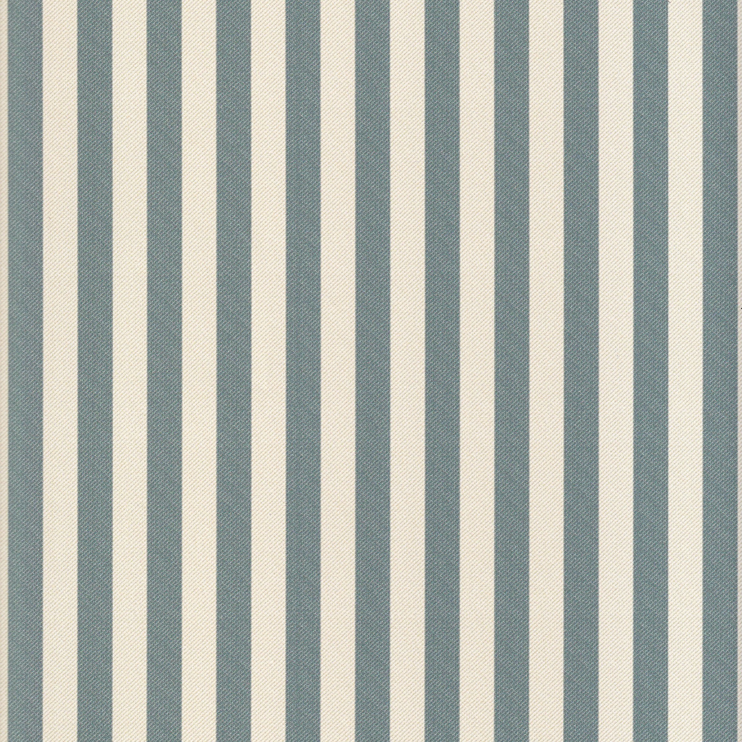 Louisa Harbor custom fabric with crisp, deep blue stripes offering timeless charm and versatile style for Pepper Home curtains.