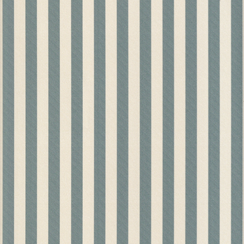 Louisa Harbor custom fabric with crisp, deep blue stripes offering timeless charm and versatile style for Pepper Home curtains.