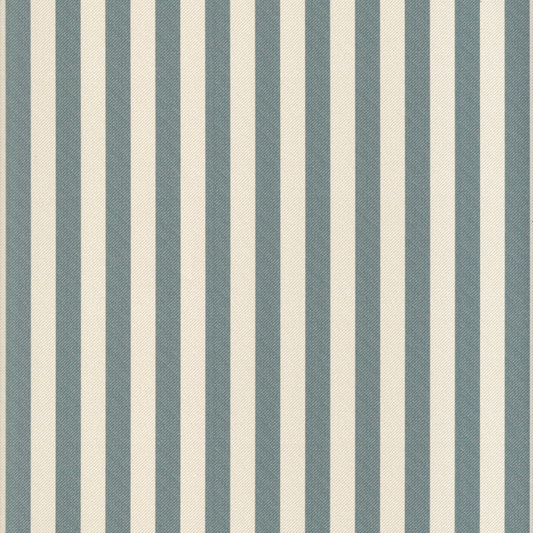 Louisa Harbor custom fabric with crisp, deep blue stripes offering timeless charm and versatile style for Pepper Home curtains.