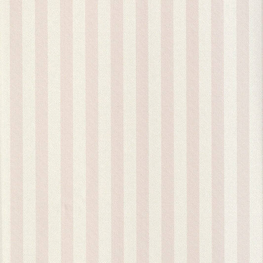 Louisa Petal fabric with bold stripes and soft natural linen texture, perfect for custom Pepper Home curtains.