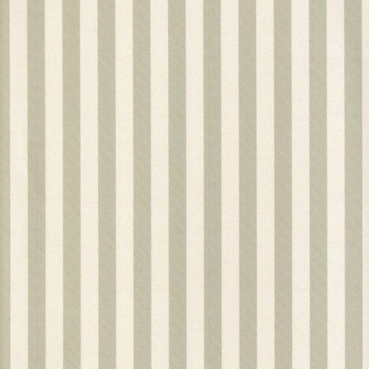 Louisa Sage fabric features soft muted green stripes, perfect for custom curtains and layering by Pepper Home.
