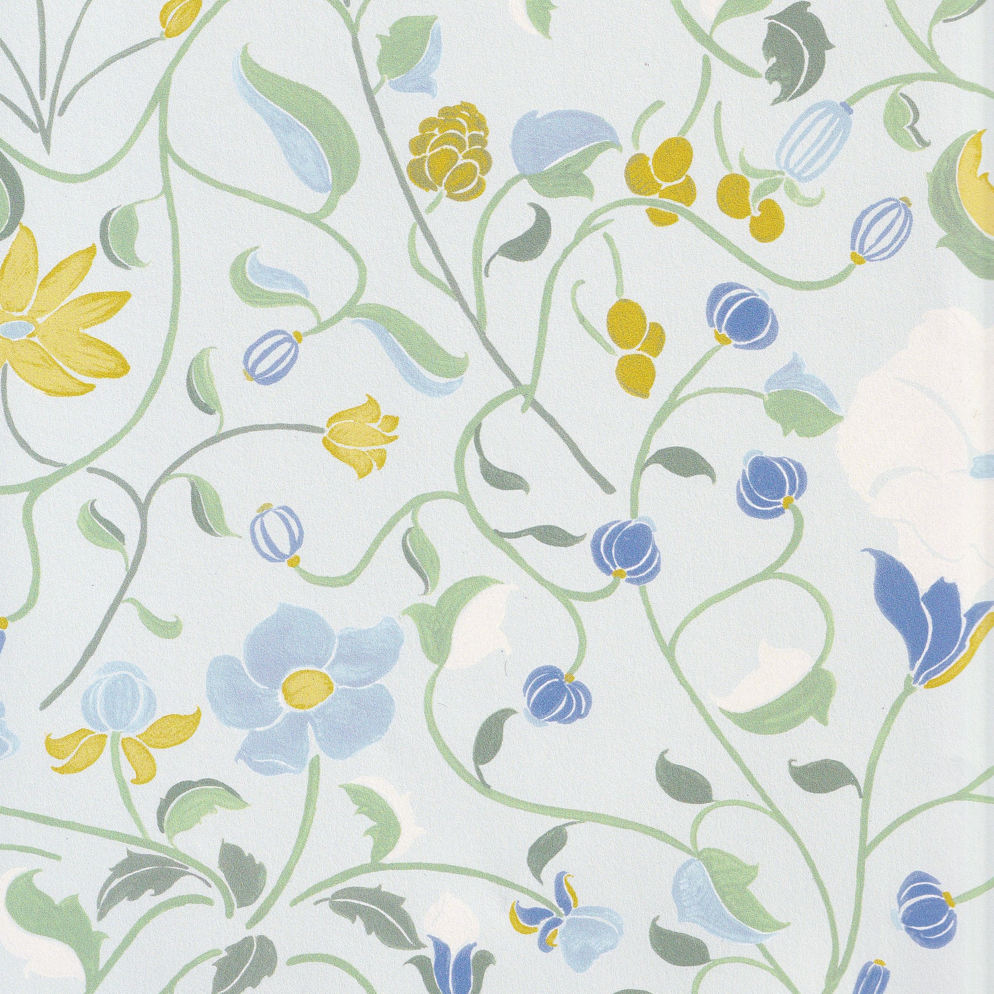 Lulie Eggshell custom sheer curtains with hand-painted floral pattern inspired by a breezy backyard garden by Pepper Home.