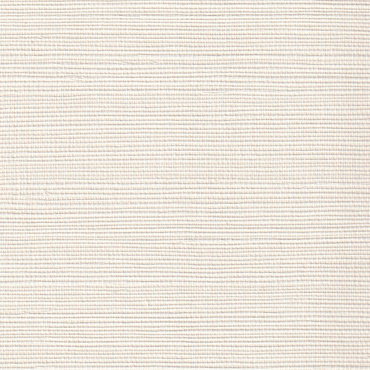 close up of ivory grasscloth wallpaper