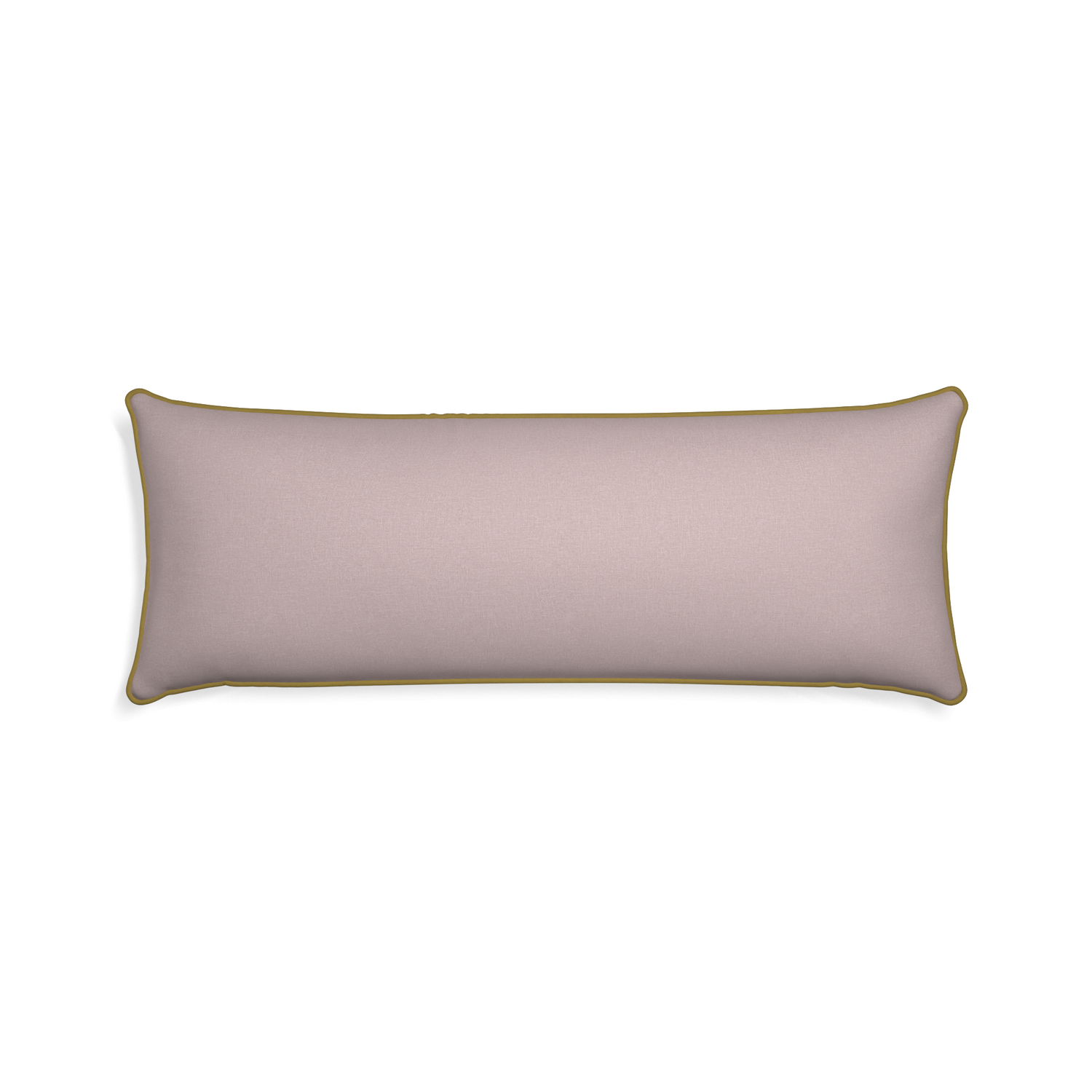 Xl-lumbar orchid custom mauve pinkpillow with c piping on white background