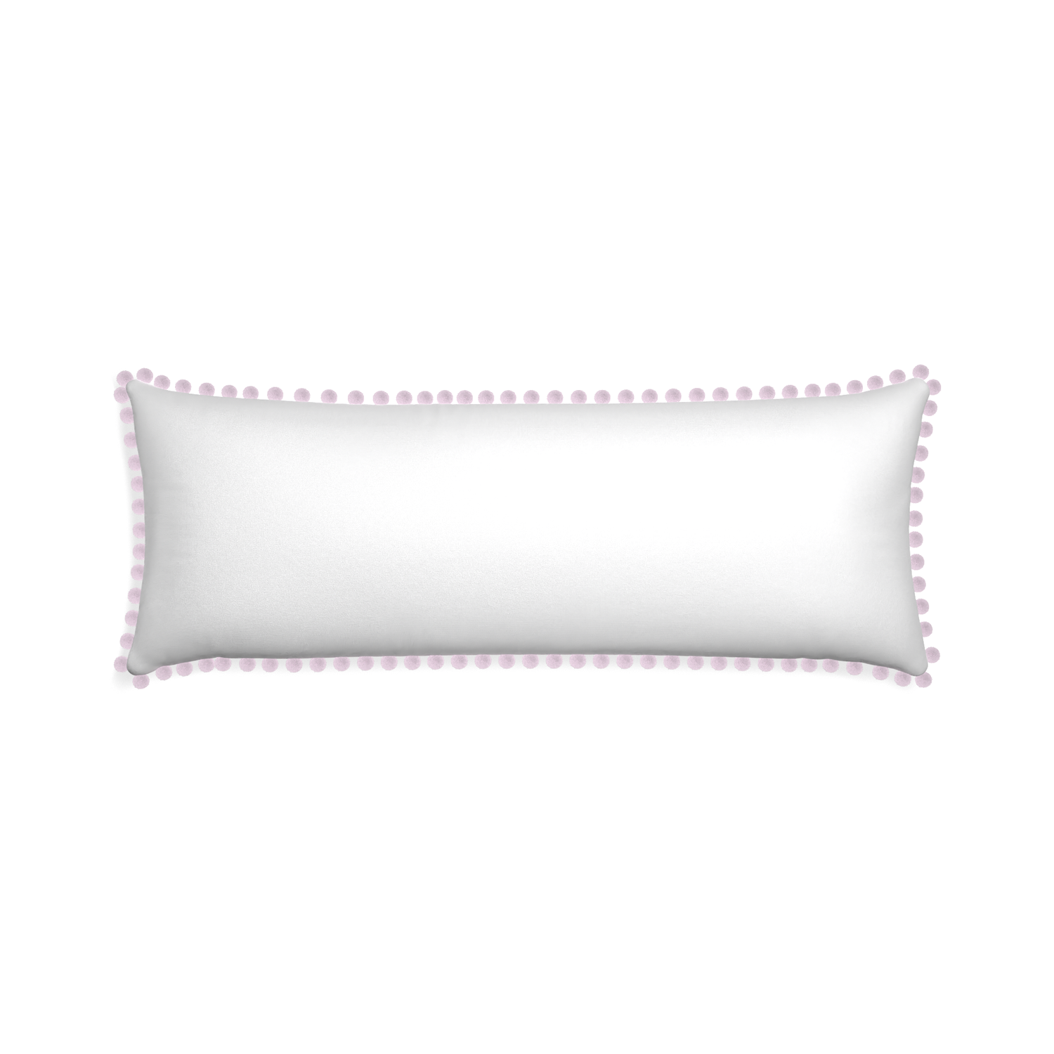 Xl-lumbar snow custom white cottonpillow with l on white background