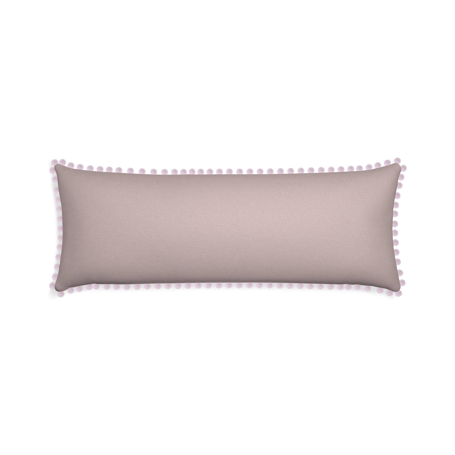 Xl-lumbar orchid custom mauve pinkpillow with l on white background