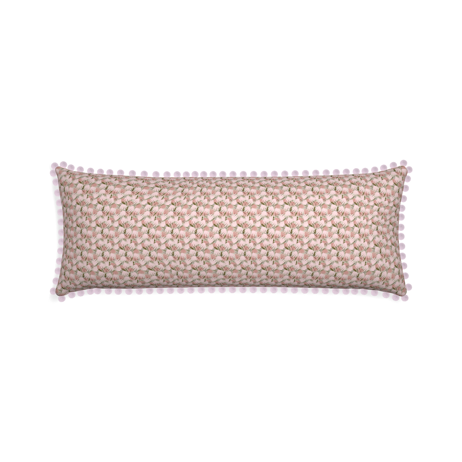 Xl-lumbar eden pink custom pink floralpillow with l on white background