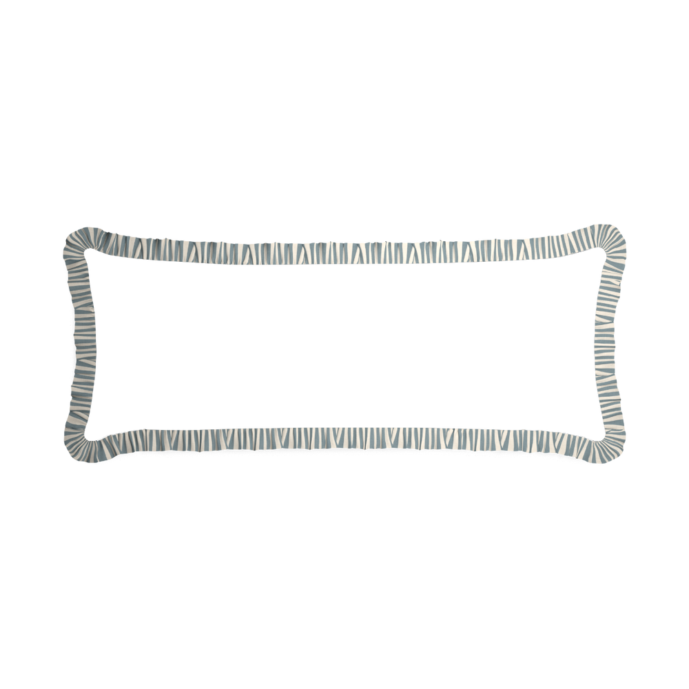 Xl-lumbar matilda custom pillow with l on white background