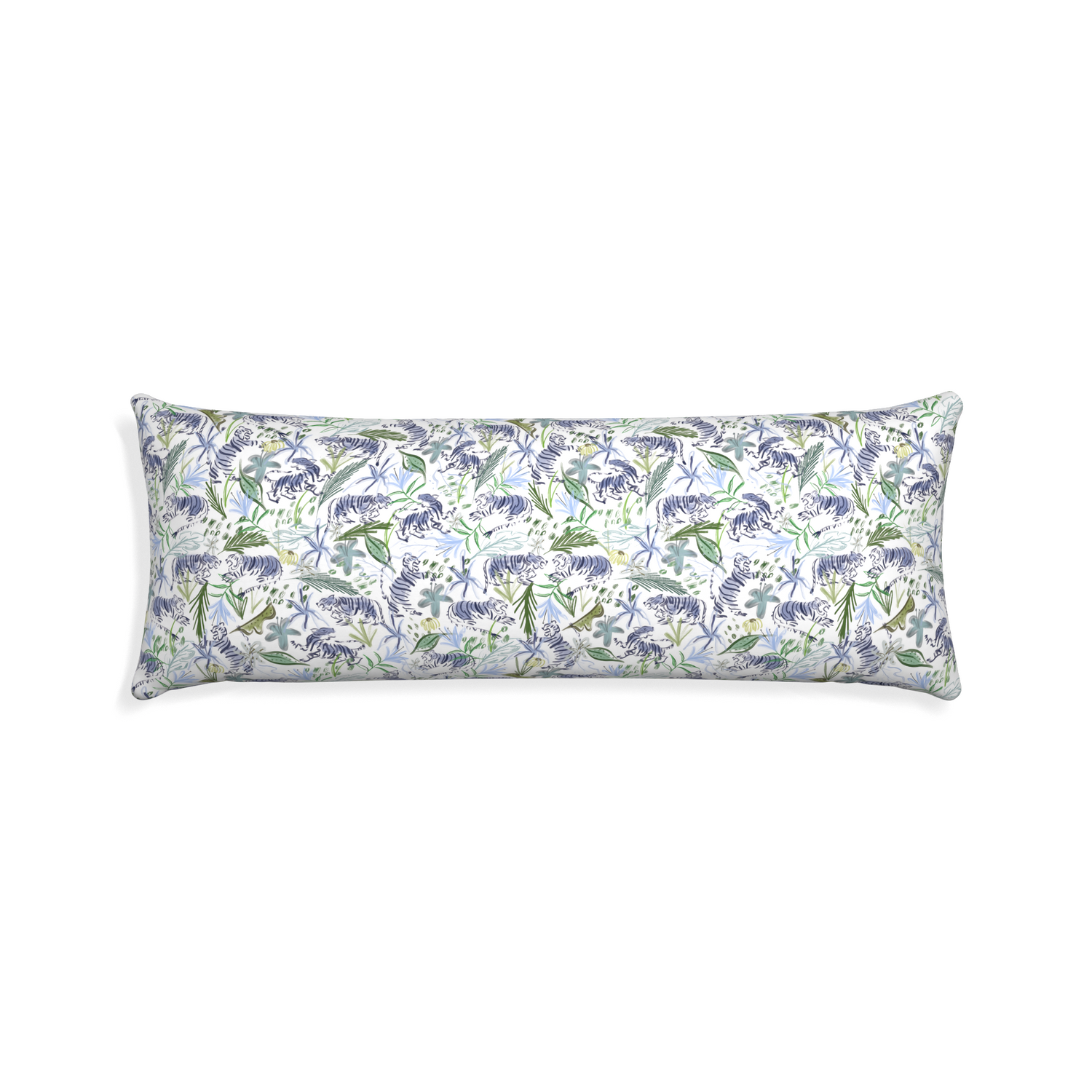 Xl-lumbar frida green custom green tigerpillow with none on white background