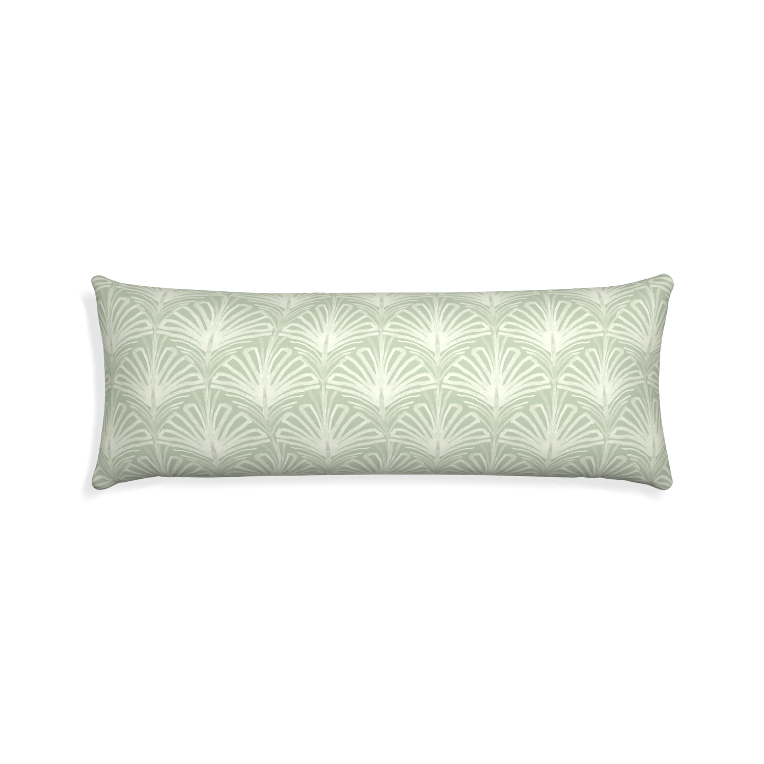 Xl-lumbar suzy sage custom sage green palmpillow with none on white background