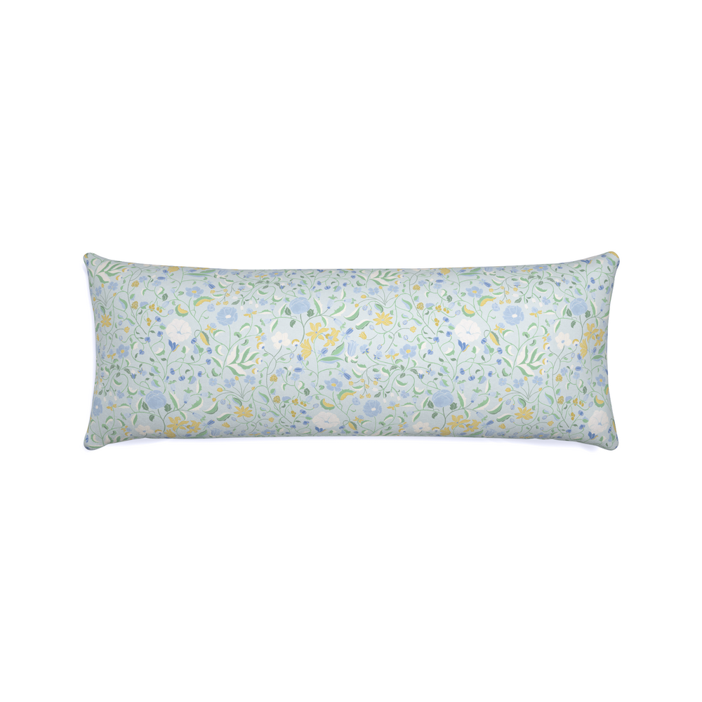 Xl-lumbar lulie eggshell custom pillow with n on white background