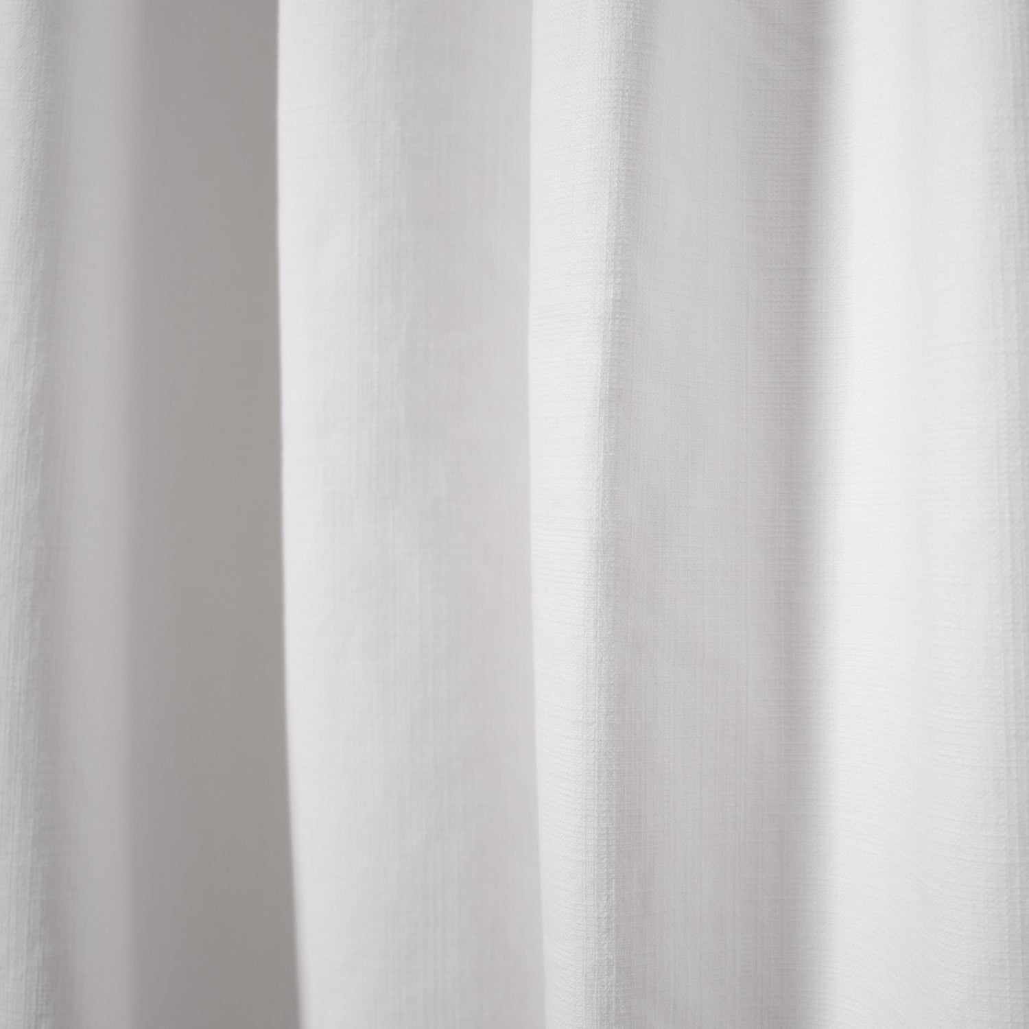 White Cotton Curtain Close-up