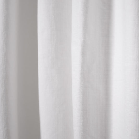 White Cotton Curtain Close-up