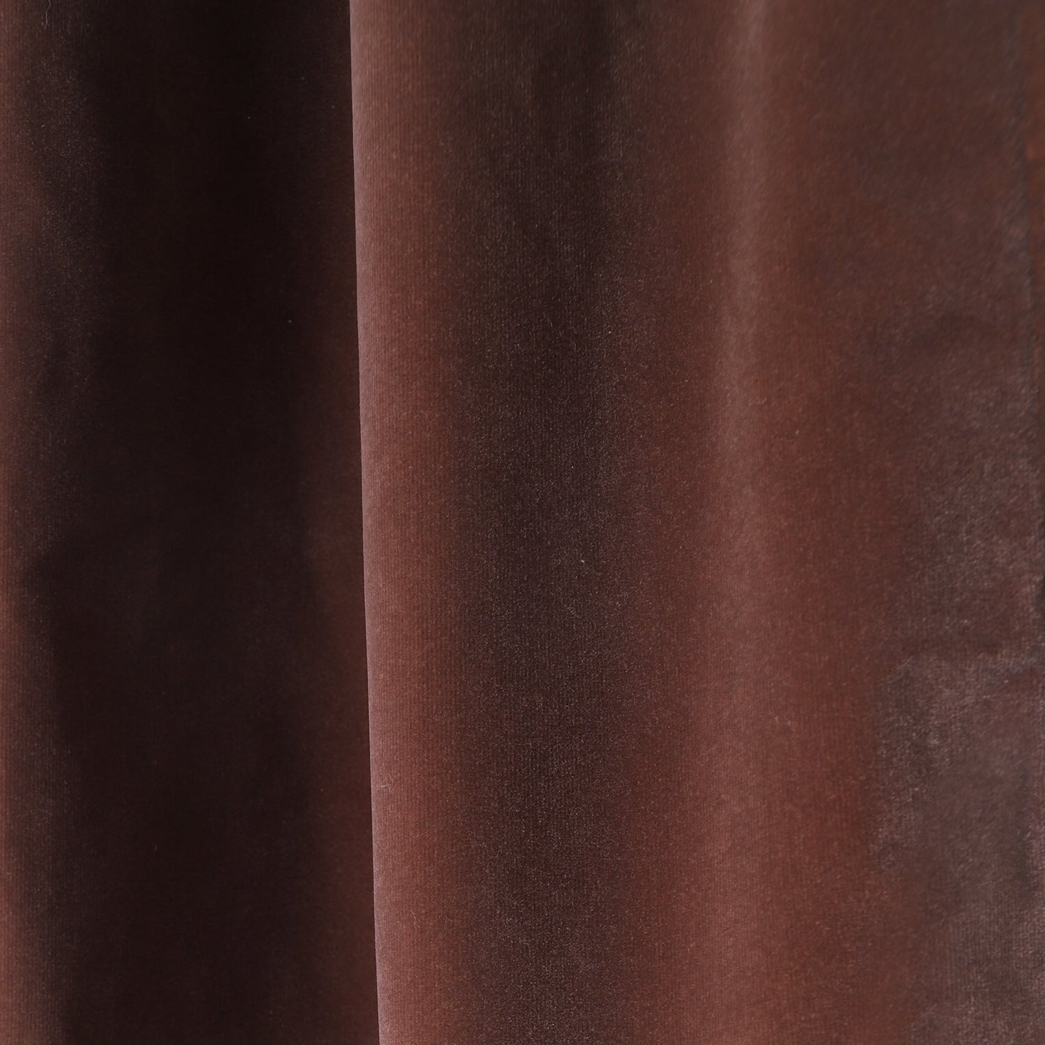 Brown Velvet Curtain Close-Up