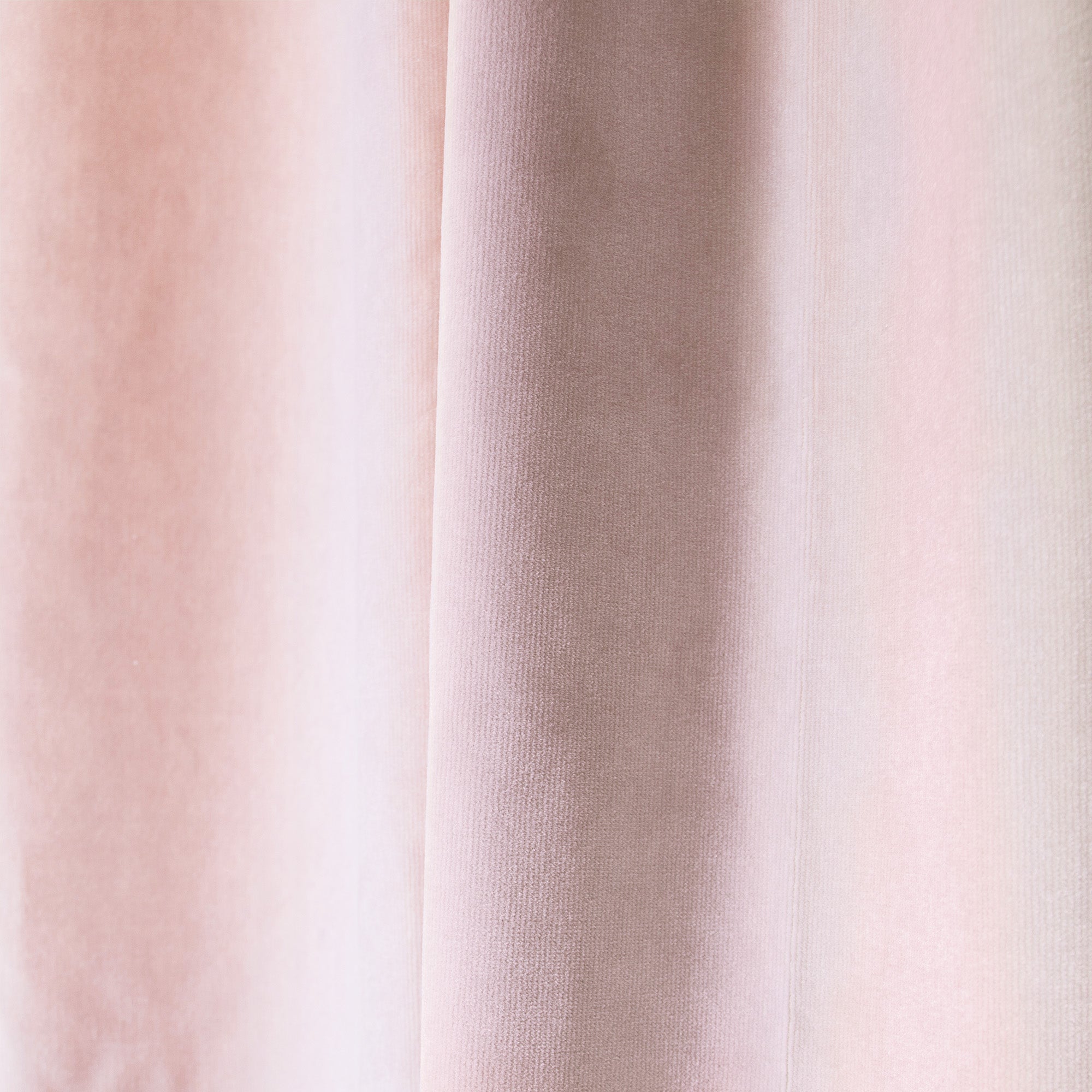 Pink Velvet Curtain Close-Up