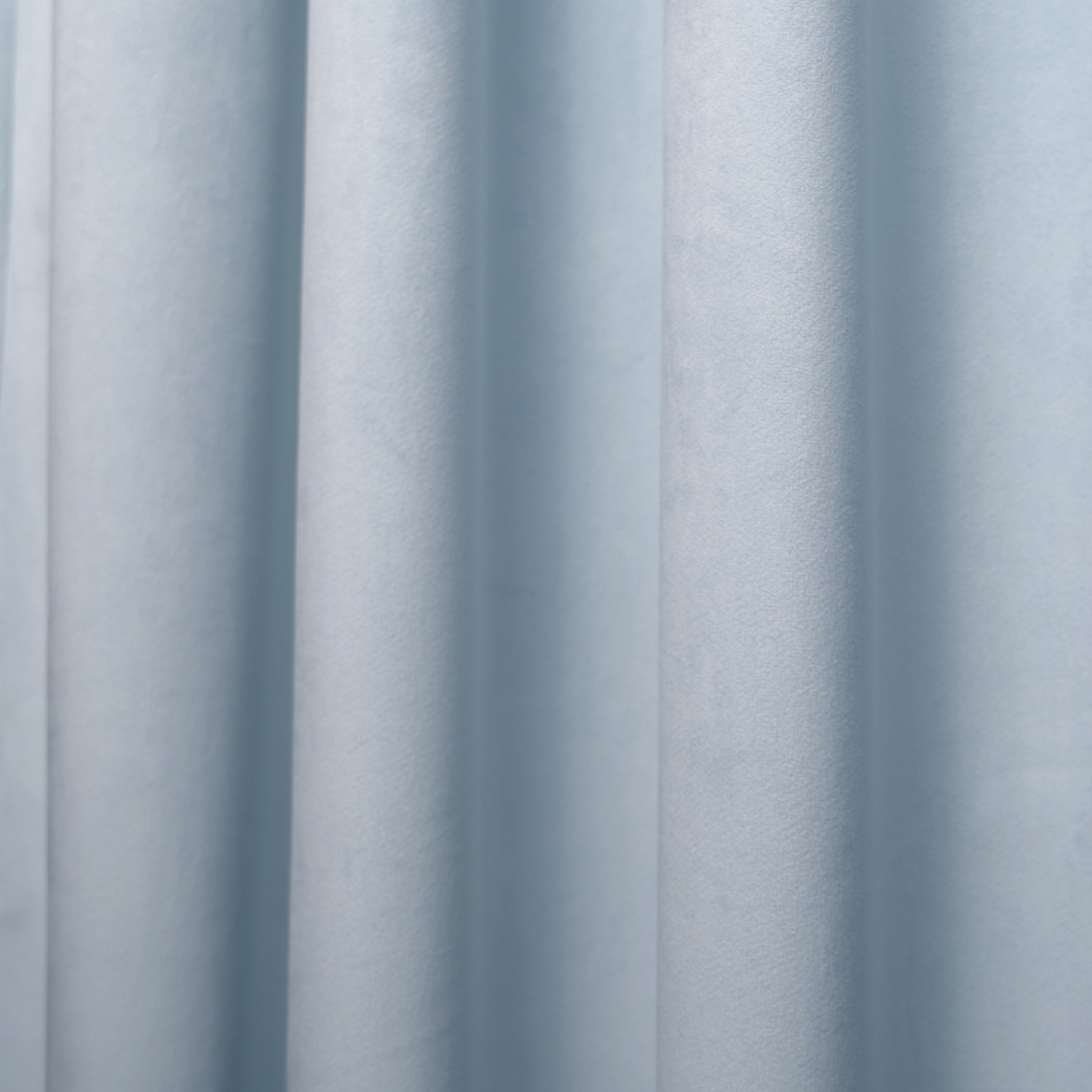 Sky Velvet Curtain Close-up